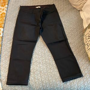 Raleigh Handcrafted black raw denim jeans